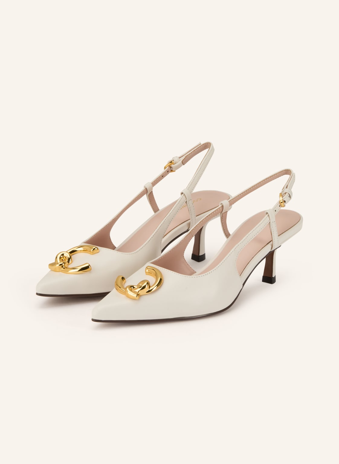 Coccinelle Czółenka Typu Slingback beige