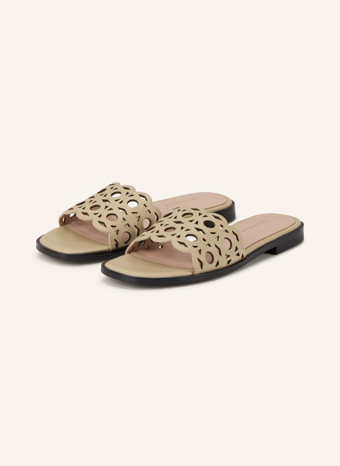 Coccinelle Klapki beige