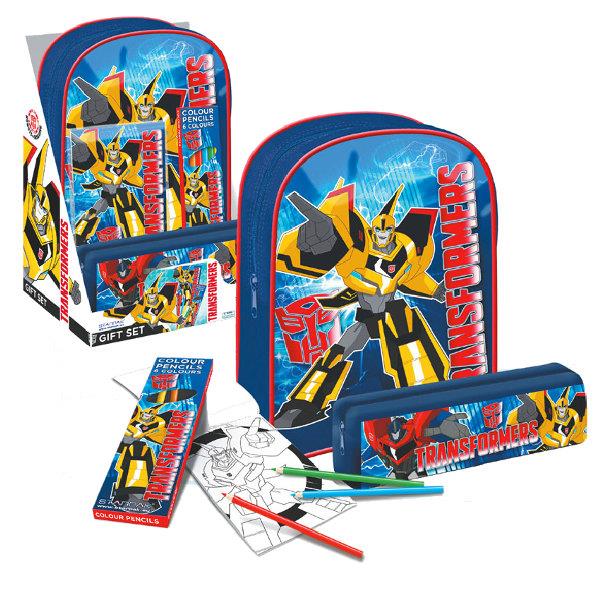 Zestaw prezentowy plecak piórnik Transformers. STARPAK