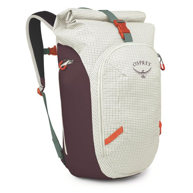 Miejski plecak Osprey Transporter Roll Top Pack Kolor: biały/czerwony