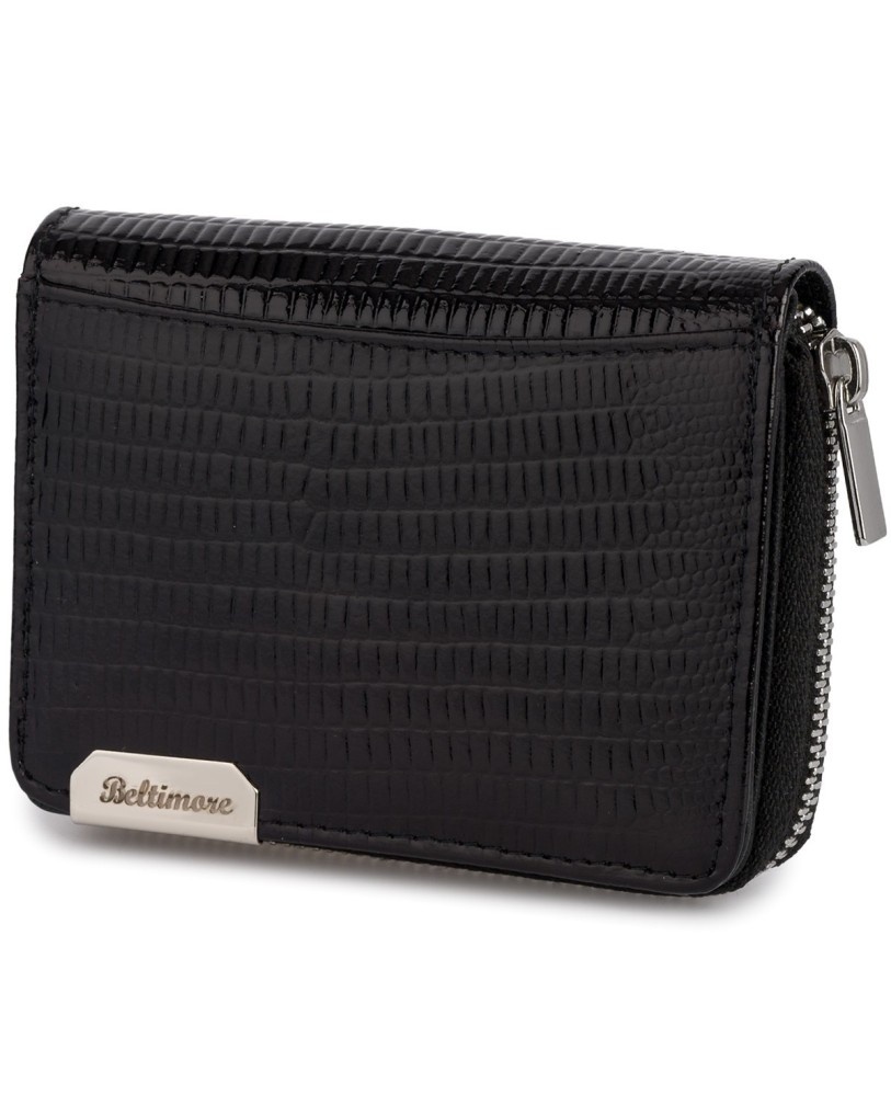 Damski Skórzany Portfel BELTIMORE Mały Z Metalowym Suwakiem Skóra Licowa 10,5 x 8 [cm] Eleganckie Pudełko BTM05 RFID