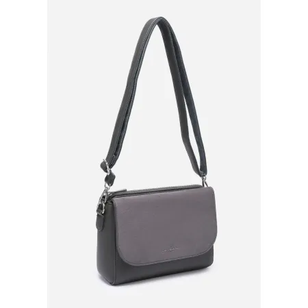 Stylowa Brązowa Torebka Torba Damska Listonoszka LUIGISANTO Pasek