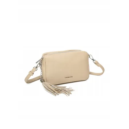 Praktyczna Stylowa Beżowa Listonoszka Torebka Damska LUIGISANTO