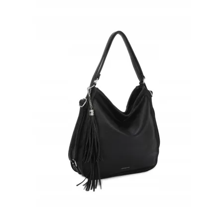 Stylowa Damska Torebka Czarna Shopper Plecak 2w1 Na Ramię LUIGISANTO