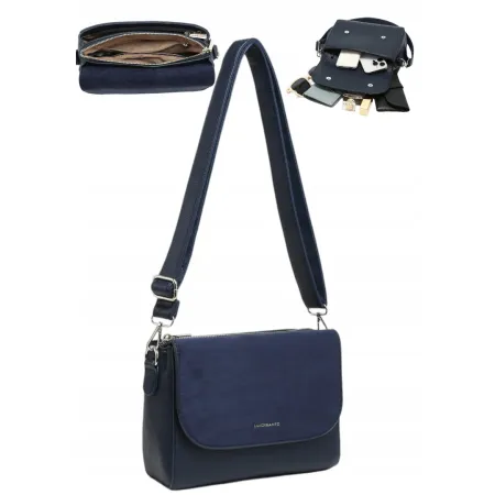 Torebka Torba Damska Listonoszka LUIGISANTO Pasek HS6812 Blue