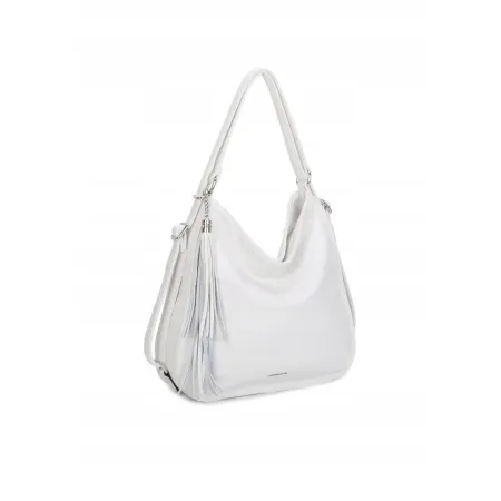 Stylowa Damska Torebka Biała Shopper Plecak 2w1 Na Ramię LUIGISANTO