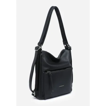 Damska Torebka Shopper 2w1 Plecak LUIGISANTO Czarna