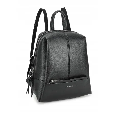 Stylowy Miejski Plecak Damski LUIGISANTO Czarny