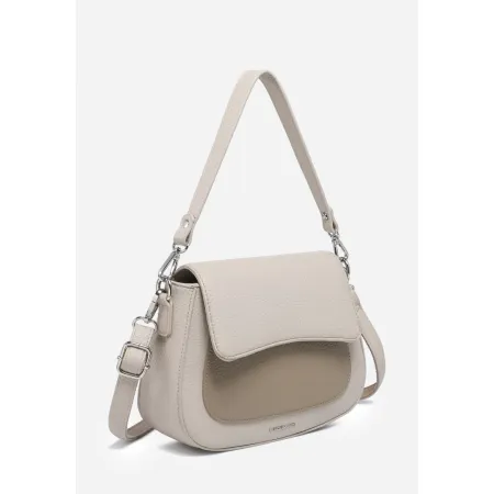 Praktyczna Damska Torebka Listonoszka Na Ramię Do Ręki LUIGISANTO Beżowa