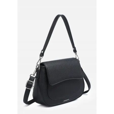 Praktyczna Damska Torebka Listonoszka Na Ramię Do Ręki LUIGISANTO Czarna
