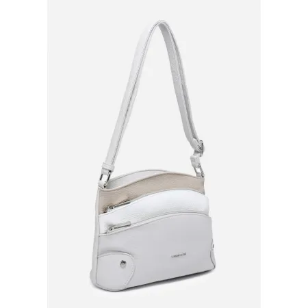 Zgrabna Szara Listonoszka Luigisanto Praktyczna Torebka Skóra Eko