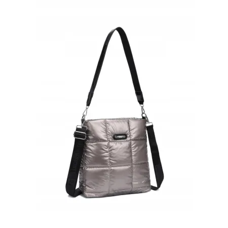 Beżowa Listonoszka Torebka Damska Pikowana Poliester LUIGISANTO 6824 Taupe