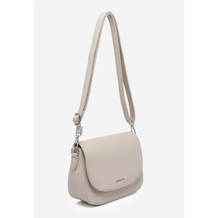Modna Elegancka Torebka Damska Beżowa Listonoszka LUIGISANTO