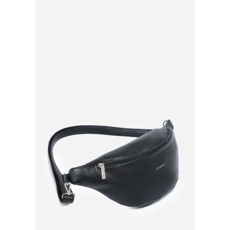 Torebka Saszetka Damska Czarna Nerka LUIGISANTO