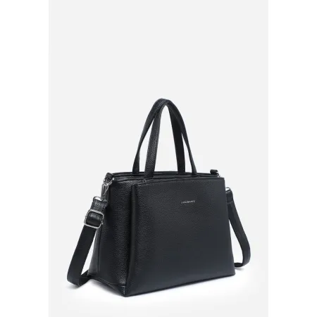 Stylowa Czarna Torebka damska Dopinany Pasek LUIGISANTO