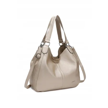 Stylowa Torebka Shopper Damska Złota na Ramię LUIGISANTO 23021 Gold