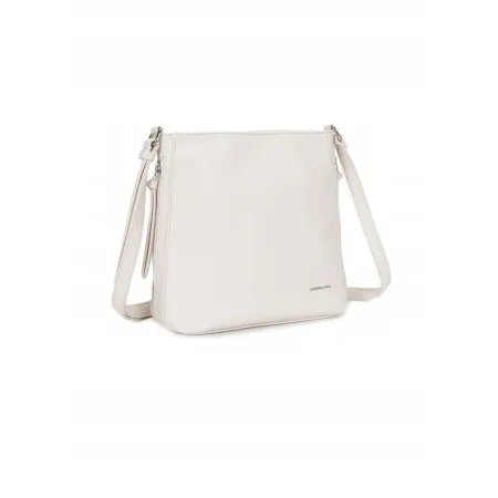 Praktyczna Elegancka Torebka Damska LUIGISANTO Listonoszka Jasny Beż