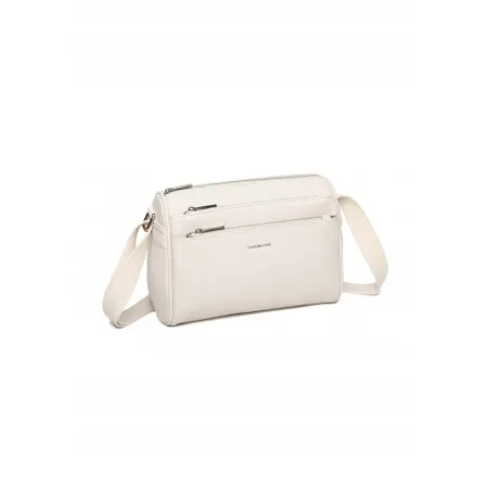 Modna Praktyczna Torebka Damska Listonoszka Jasny Beż LUIGISANTO