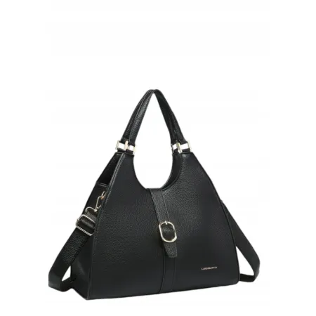 Stylowa Torebka Damska Shopper Czarna LUIGISANTO HS85150 Black