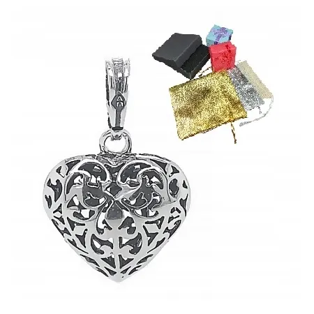 Srebrna Zawieszka Serce Ażurowe Serduszko pr. 925 Wisiorek Na Walentynki