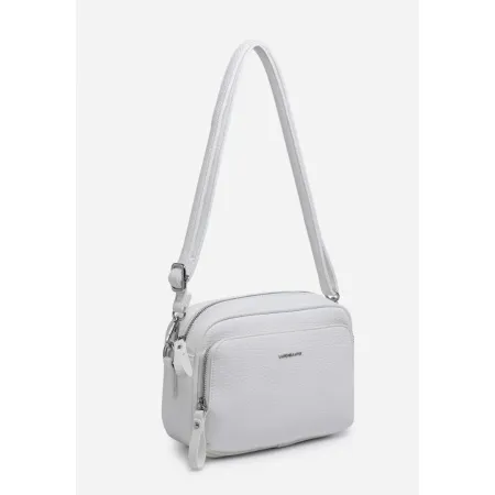 Biała Urocza Damska Torebka Listonoszka na Ramię LUIGISANTO Skóra Eko