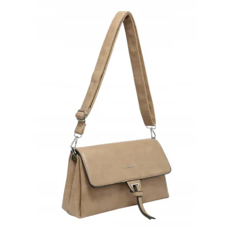 Stylowa Praktyczna Listonoszka Torebka Damska LUIGISANTO Y1245 Beige/Taupe