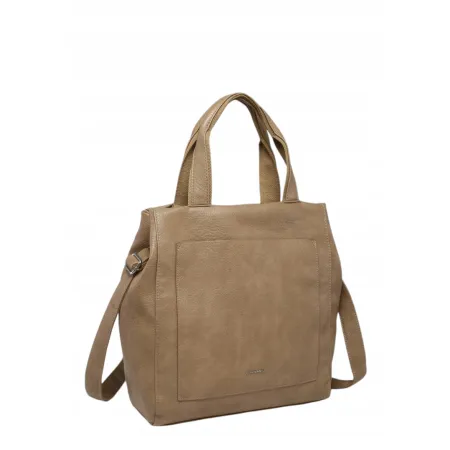 Stylowa Torebka Damska Shopper Beż Format A4 LUIGISANTO V0506-1 Beige/Taupe
