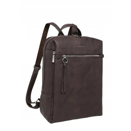 Pojemny Plecak Damski Format A4 Brązowy LUIGISANTO BI5842 Coffe
