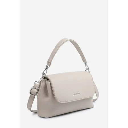 Modna Zgrabna Listonoszka Torebka Damska LUIGISANTO Jasny Beż