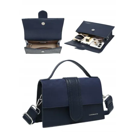 Elegancka Torebka Torba Damska Listonoszka LUIGISANTO HS24015 Blue