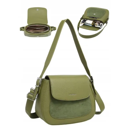 Praktyczna Torebka Torba Damska Listonoszka LUIGISANTO HS0414-1 Green
