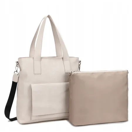 Torebka Shopper 2w1 LUIGISANTO Skóra Eko Morelowa