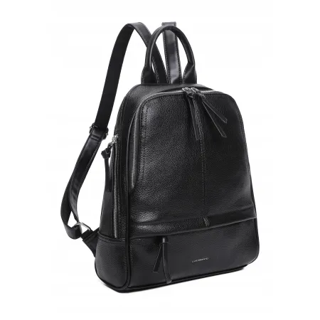 Stylowy Miejski Plecak Damski LUIGISANTO Czarny