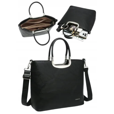 Modna Torebka Torba Damska LUIGISANTO BI88726 Black