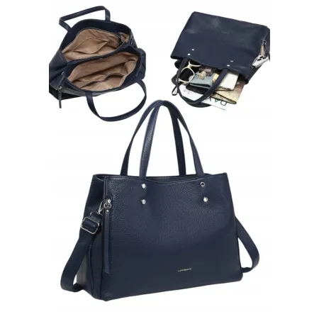Stylowa Torebka Torba Damska Shopper LUIGISANTO Pasek HS8007-5 Blue