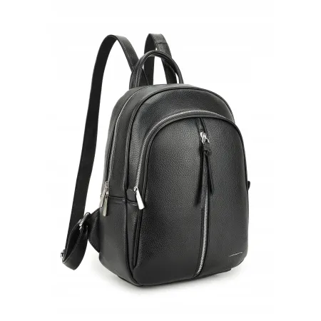 Stylowy Miejski Plecak Damski LUIGISANTO Czarny