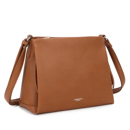 Torebka Damska Listonoszka LUIGISANTO Brązowa Eko