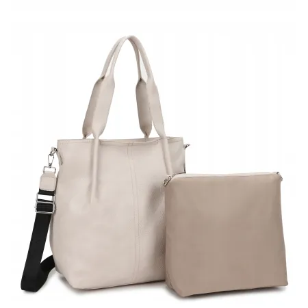 Torebka Shopper 2w1 LUIGISANTO Skóra Eko Morelowa