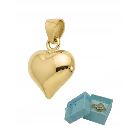 Zawieszka Miedź Pozłacana Wisiorek Do Łańcuszka Serduszko Na Prezent
