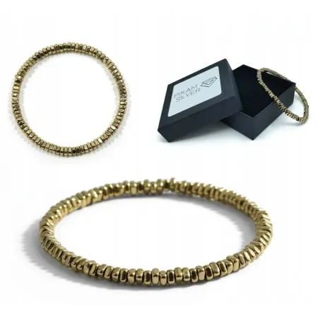 Bransoletka Z Hematytu Z Kamieni Naturalnych 4mm Na Gumce Damska