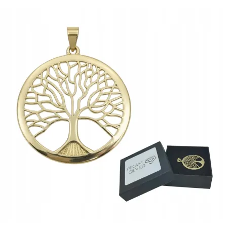 Zawieszka Drzewko Życia Szczęścia Miedź Pozłacana Wisiorek Talizman
