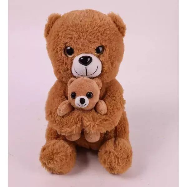 Maskotka pluszowa miś z małym - 20 cm