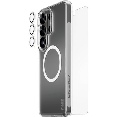 Etui PANZERGLASS Care Flagship Urban Explorer Qi 3w1 do Samsung Galaxy S26 Ultra Przezroczysty + szkło hartowane + nakładka na obiektyw