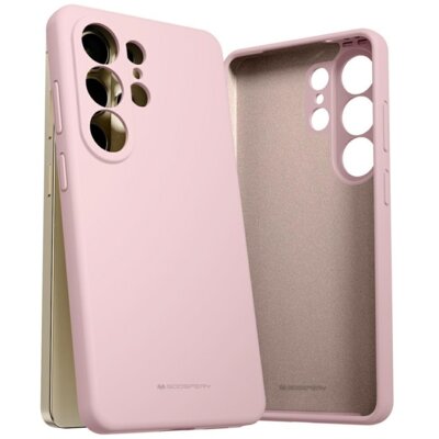 Etui MERCURY Silicone do Samsung Galaxy S26 Ultra Różowo-piaskowy
