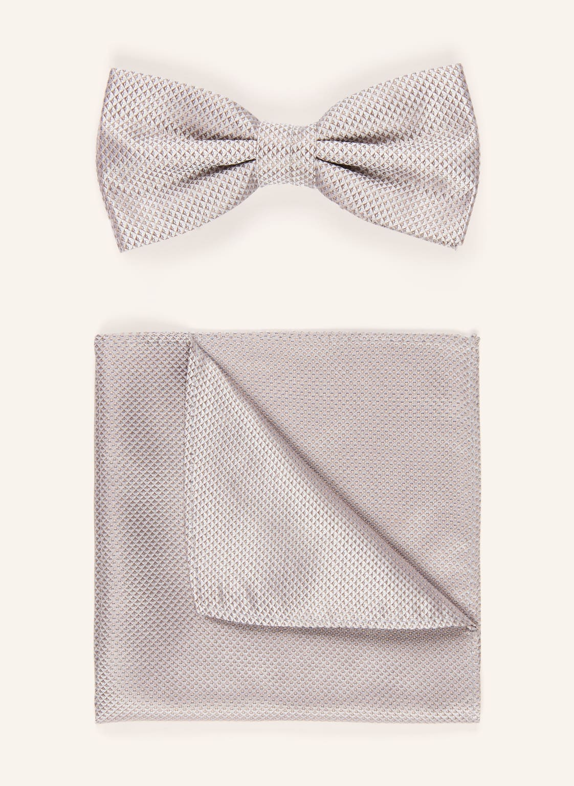 Prince Bowtie Zestaw: Muszka I Poszetka beige