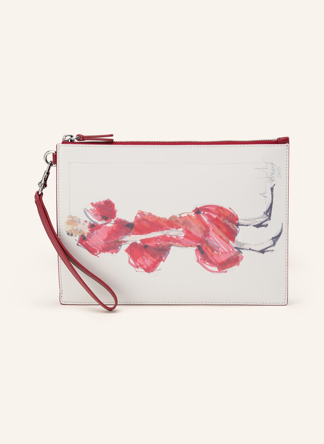 Marc Jacobs Etui The Runway Illustration Wristlet rot