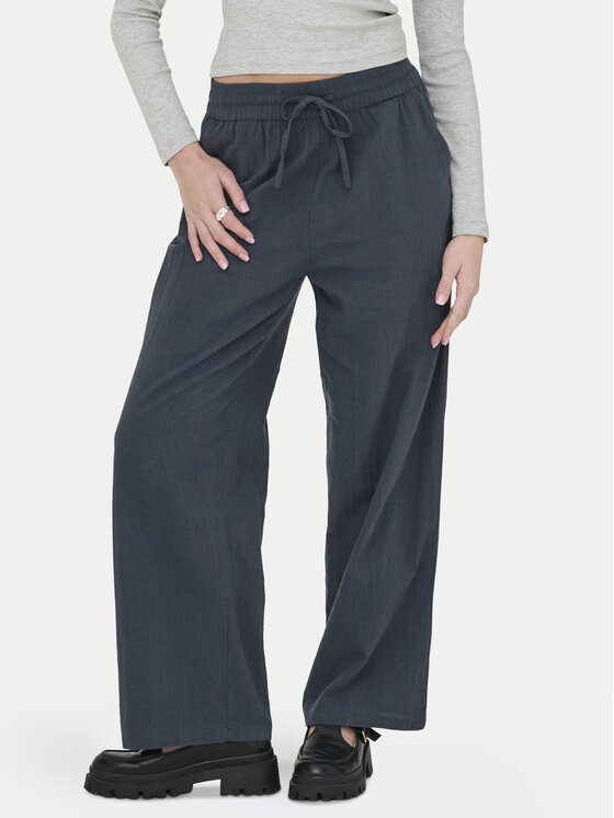 ONLY Spodnie materiałowe Tizana 15319090 Niebieski Regular Fit