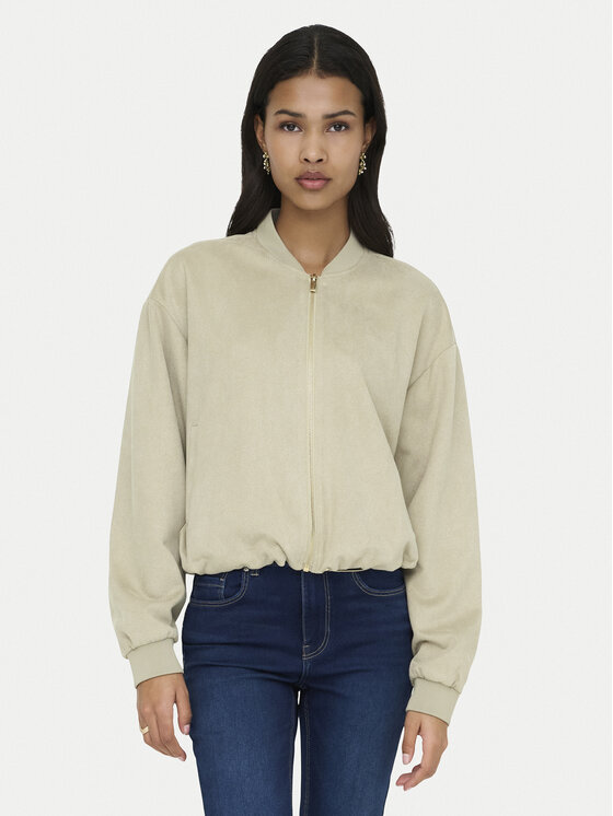 ONLY Kurtka bomber Mavi 15364101 Beżowy Regular Fit