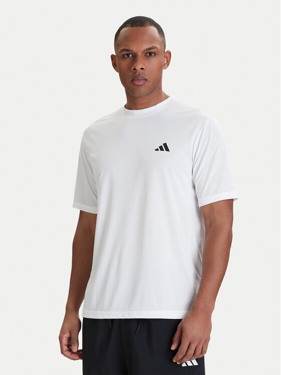 adidas Koszulka techniczna Workout Essentials Base KD5453 Biały Regular Fit
