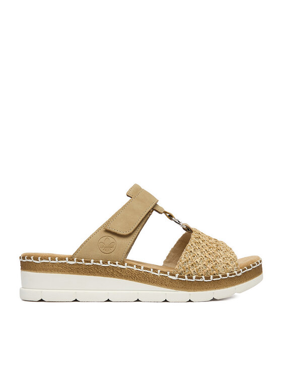 Rieker Klapki CEO-V1243-60 Beżowy